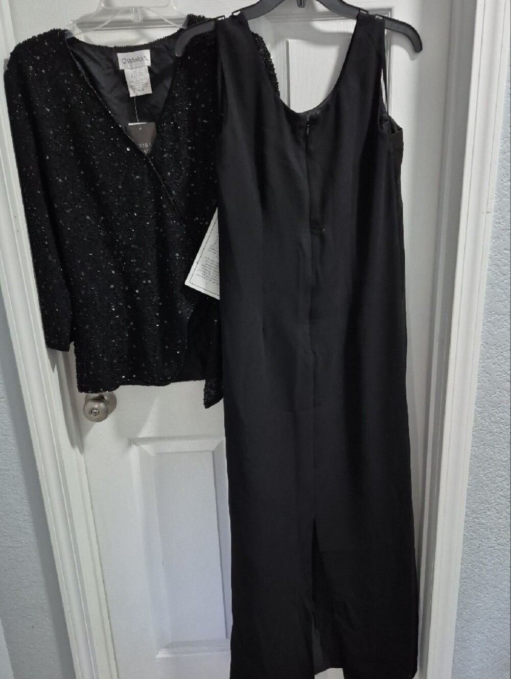 Chadwicks Black Two-Piece Evening Set - Picture 4 of 10